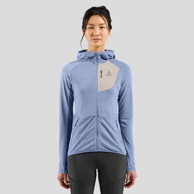 Ascent midlayer met capuchon en rits odlo
