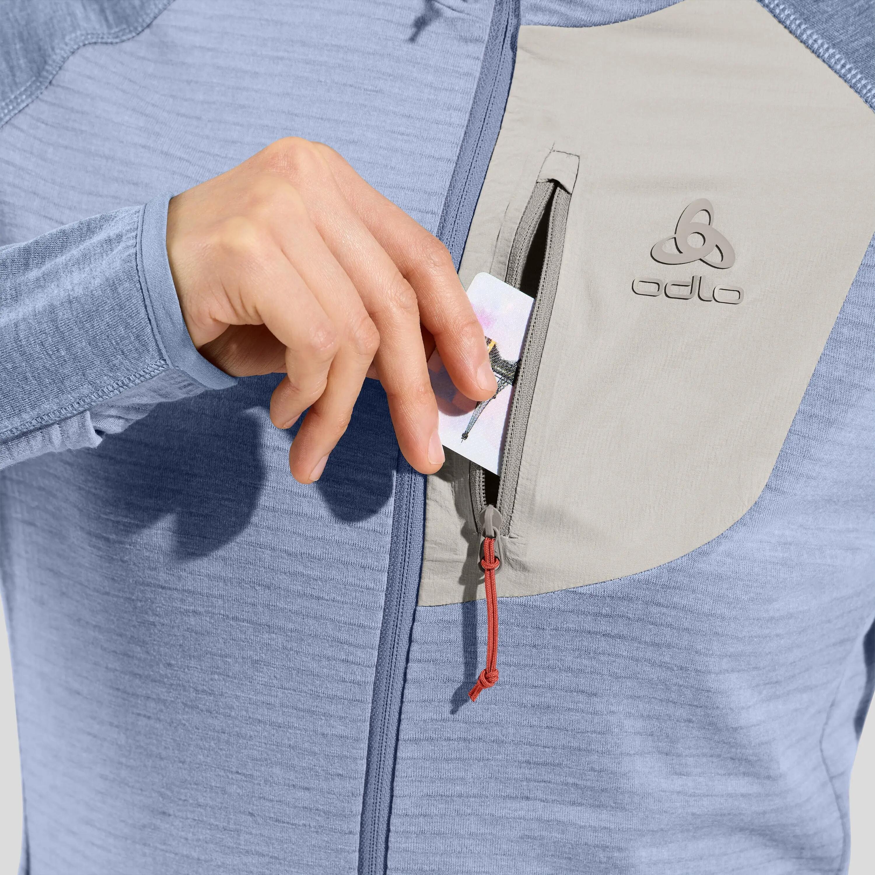 Pull à capuche zippé Ascent ODLO 3/8