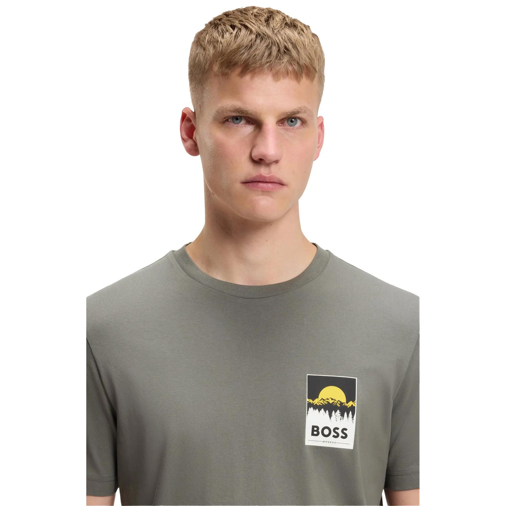 Maglietta Montagna Maglia Uomo Boss Grigio 4/4