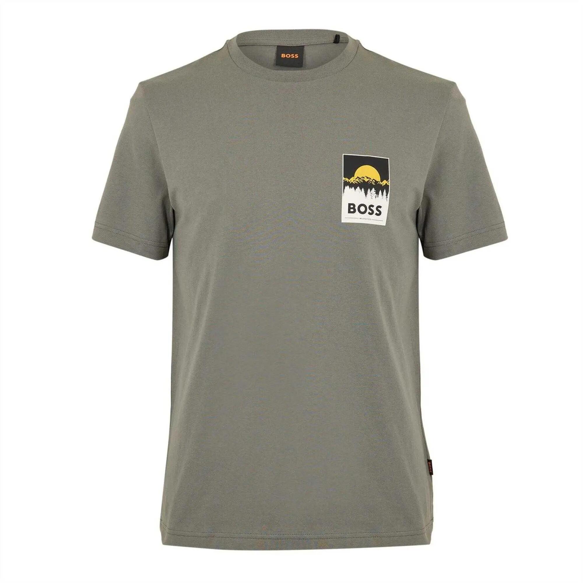 Maglietta Montagna Maglia Uomo Boss Grigio 2/4