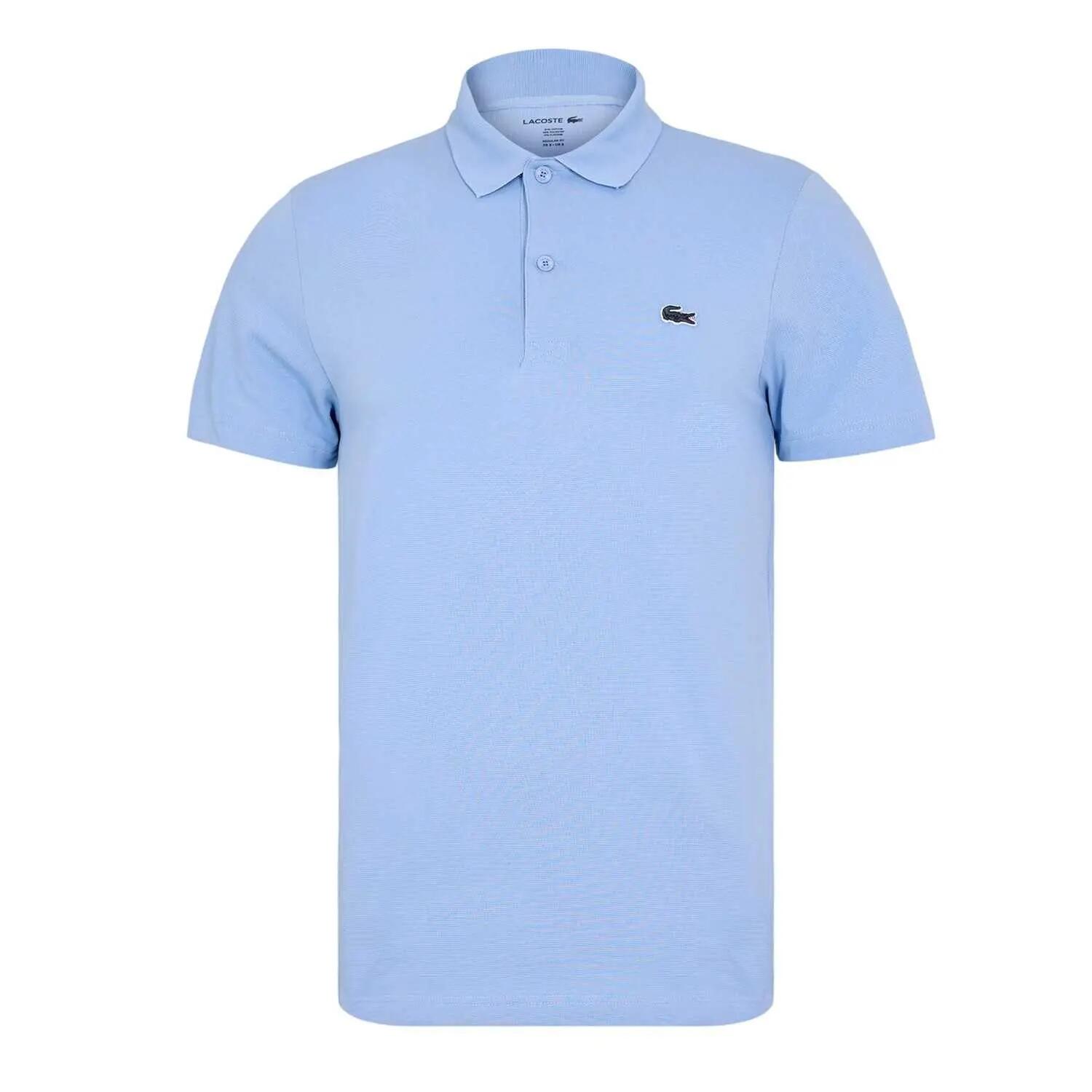 Mens Chest Logo Regular Polo Shirt (Blue) 2/4