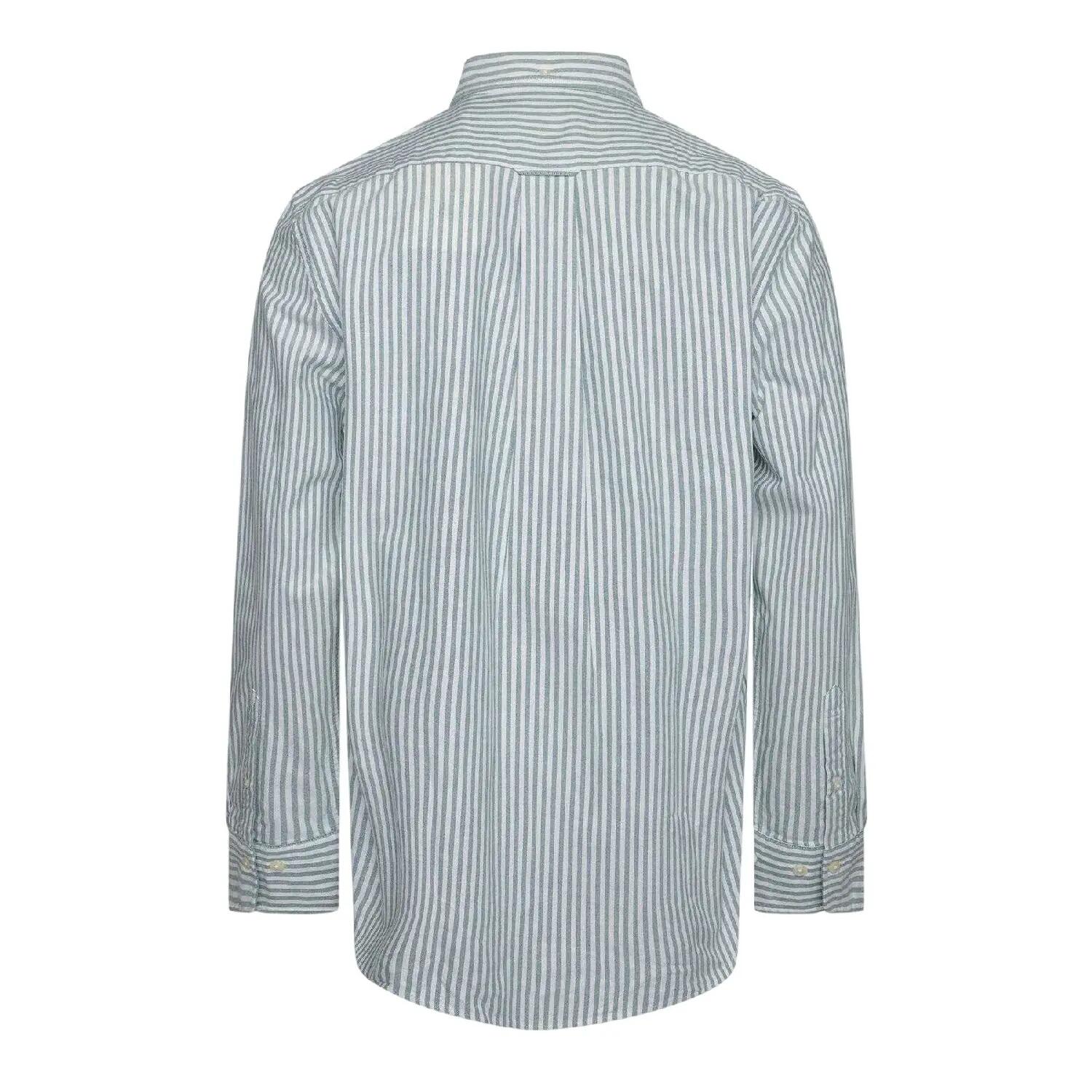 Camicia A Strisce Uomo Gant Classic Verde Foresta 2/3