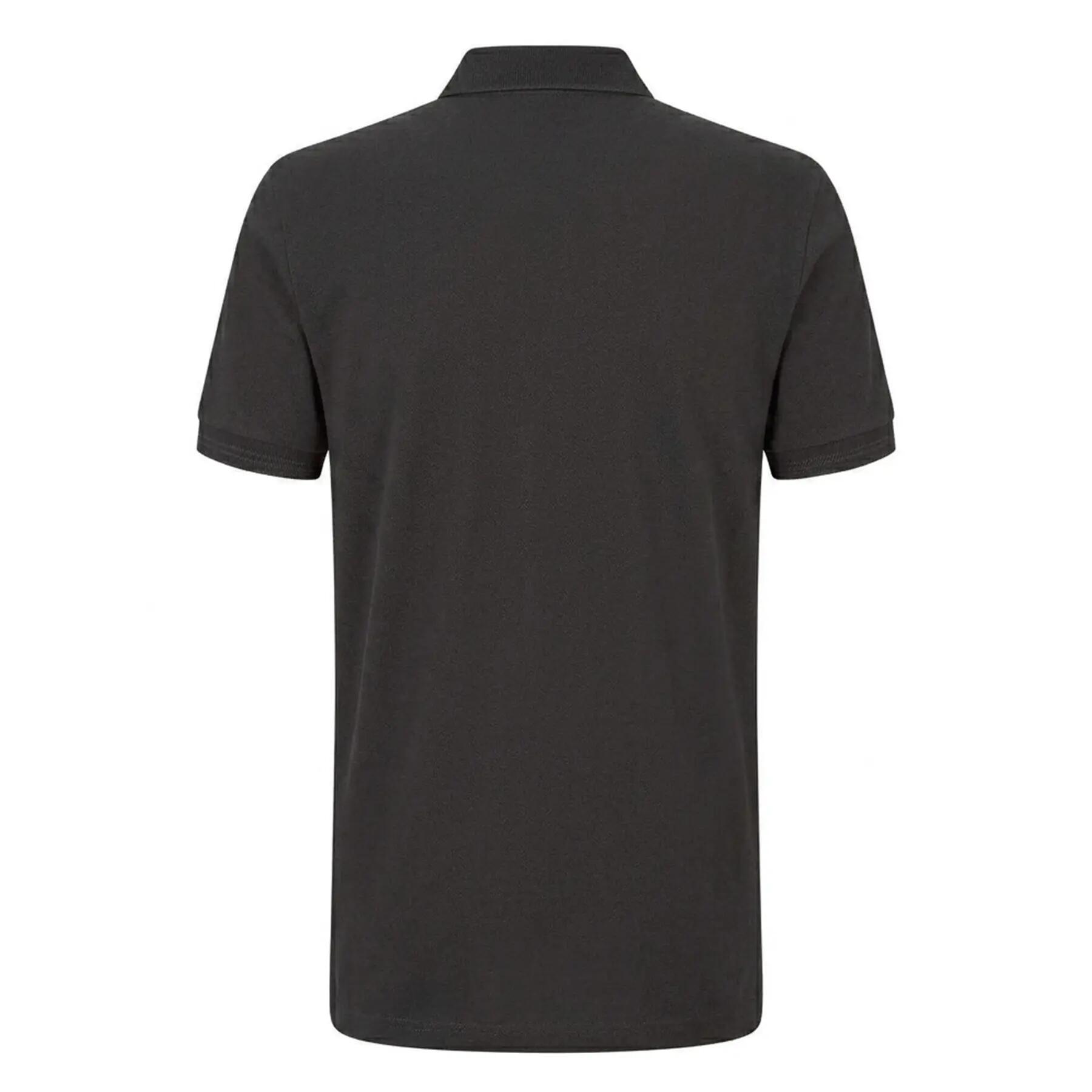 Polo Motif/style Rayures Contrastées PAUL Homme (Noir / Gris) 2/3