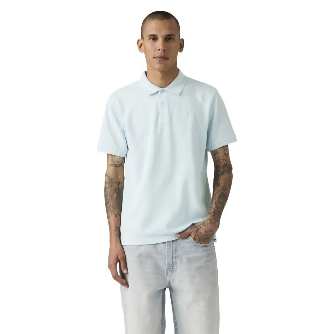 Polo Azul Levis Original Omphalodes Clásico, Cómodo de Ajuste Regular 2/4