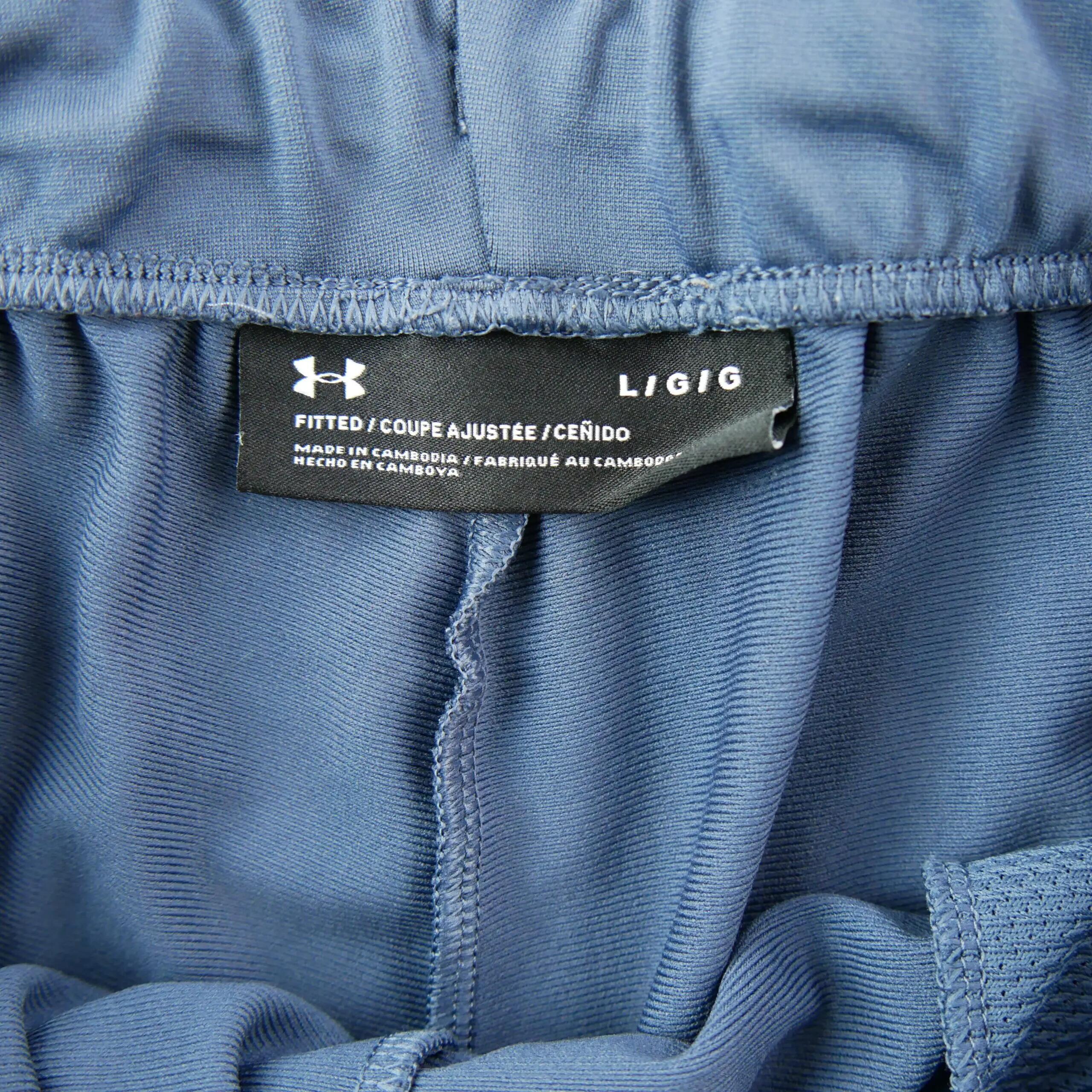 Tweedehands - Under Armour joggings voor heren rechte pasvorm blauw - Als nieuw 5/6