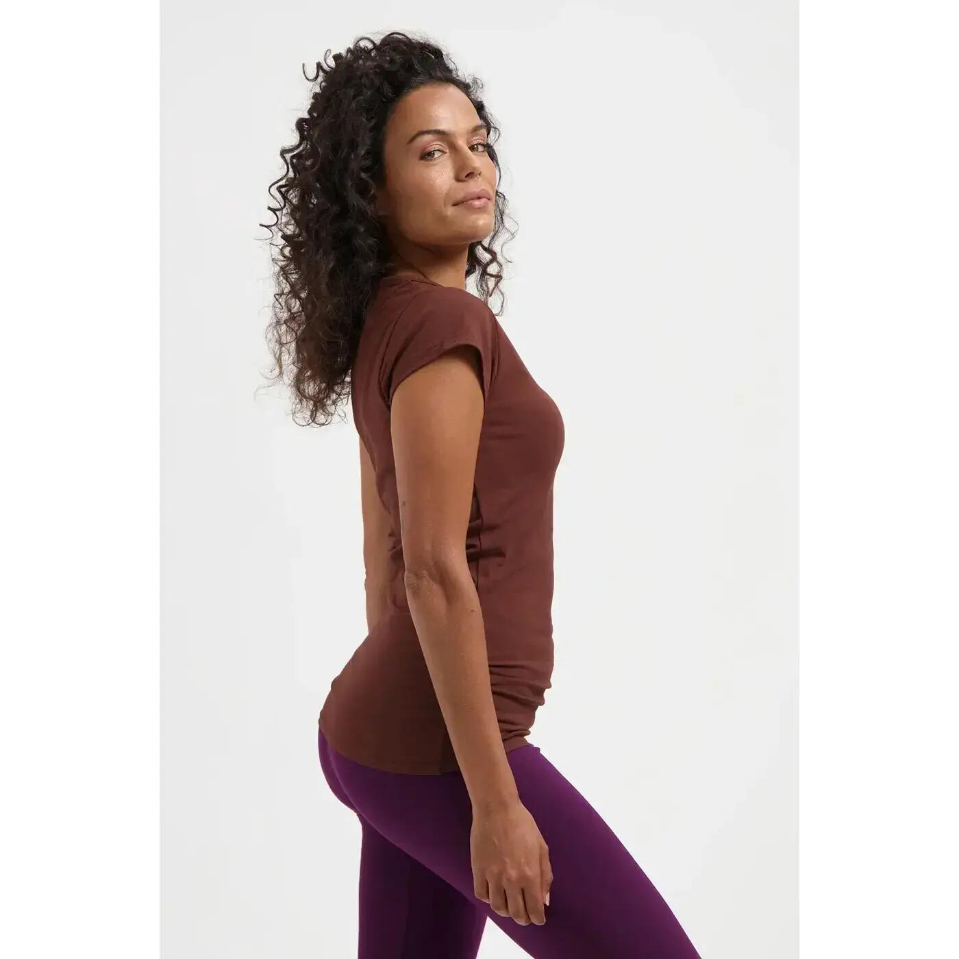 Zefira Yoga en Pilates Tee - Marron 6/6
