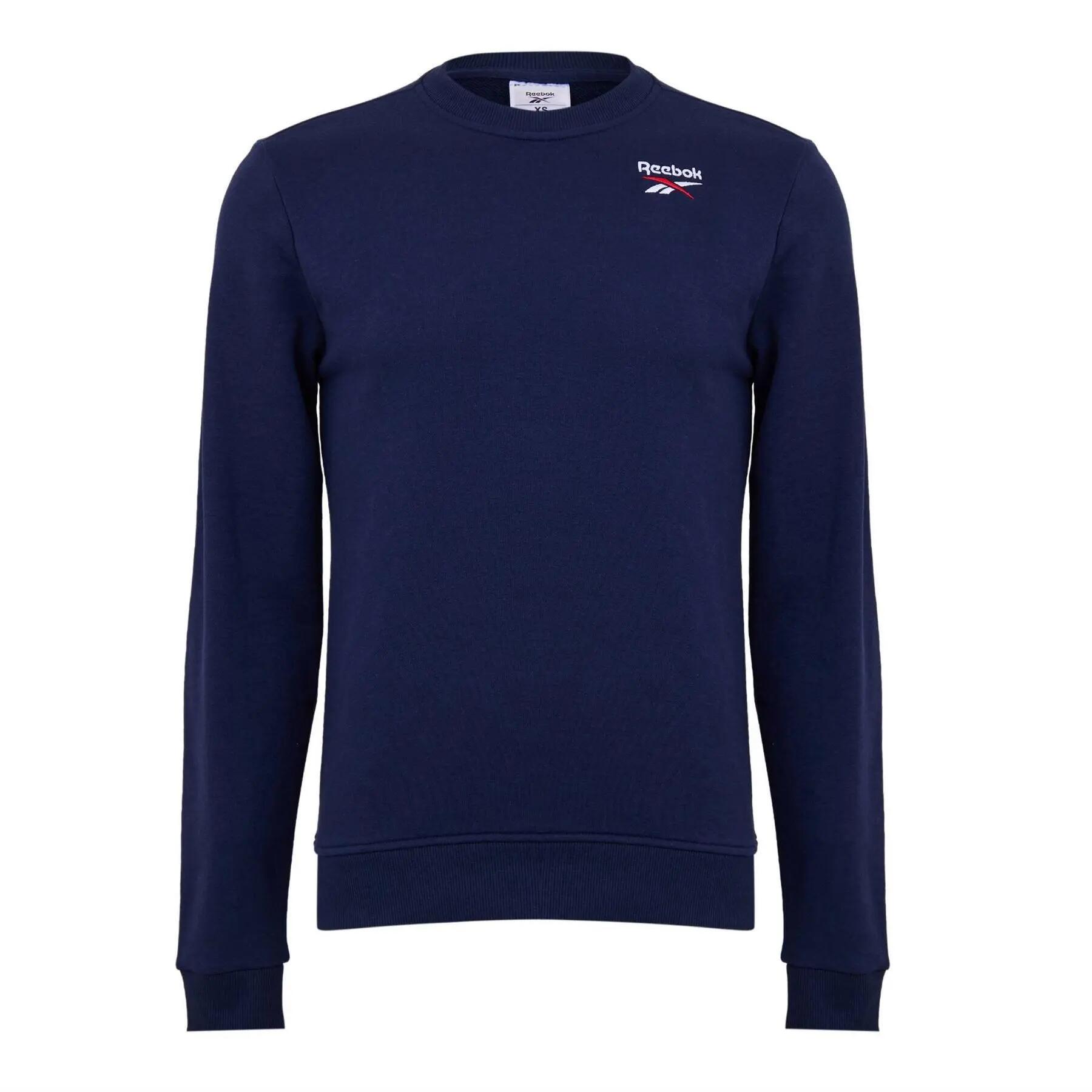 Felpa Logo Piccolo Uomo Reebok Identity Blu Navy 2/4