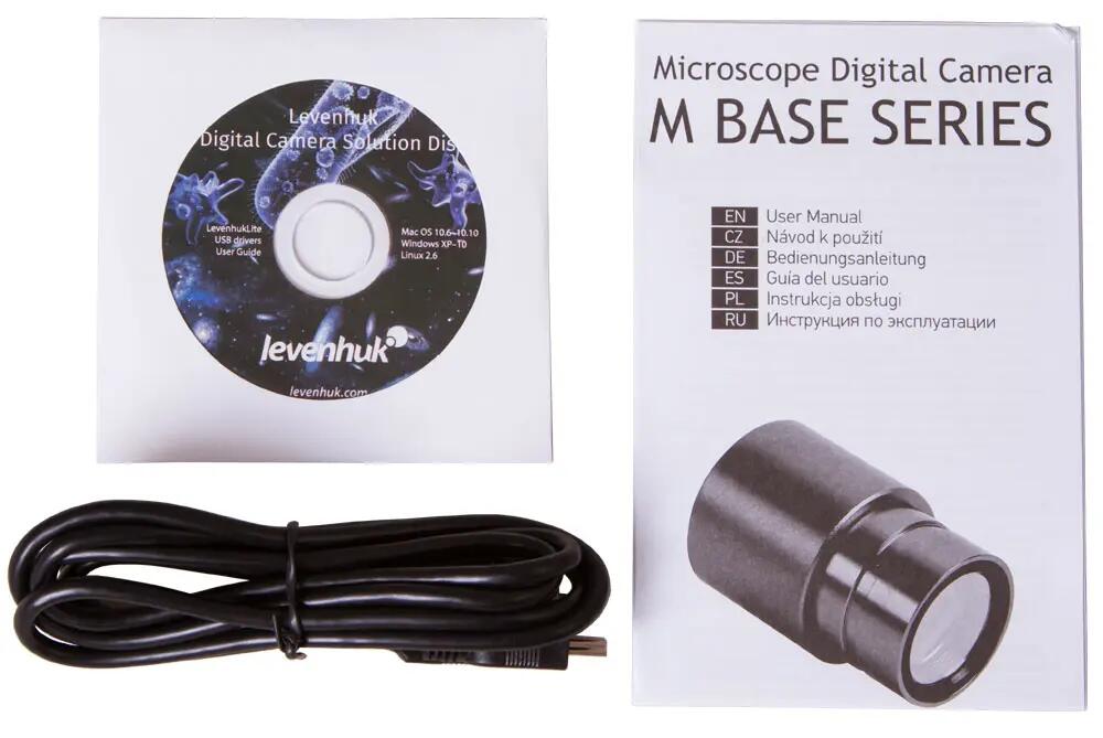 Fotocamera digitale per microscopio - Hobby, studio - Levenhuk M200 BASE - Nero 4/6