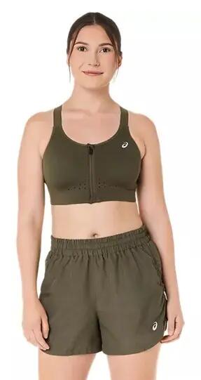 Women’s Running Bra ASICS Road Combination Zip Bra 3/4
