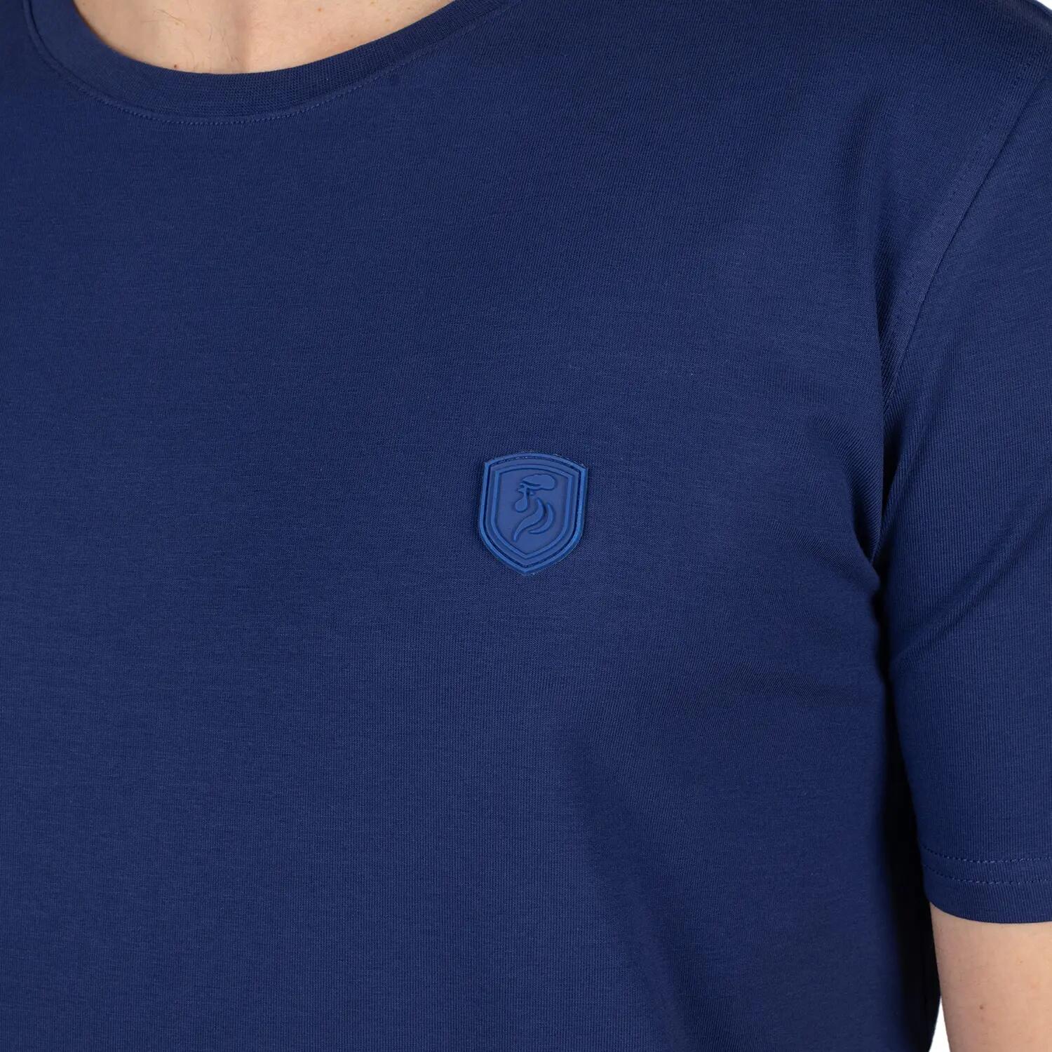 T-shirt basic velata 5XL / Blue 3/4