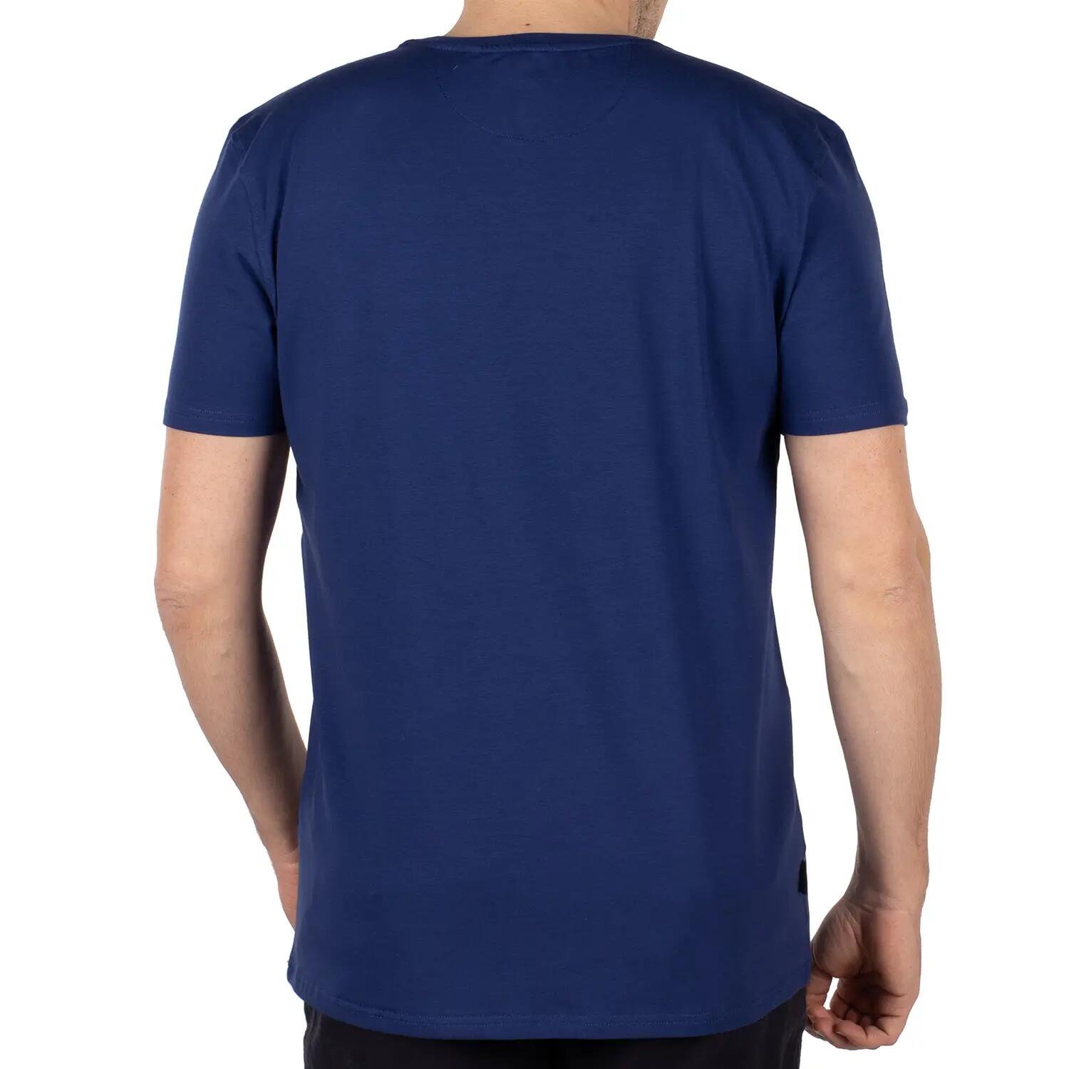 T-shirt basic velata 5XL / Blue 2/4