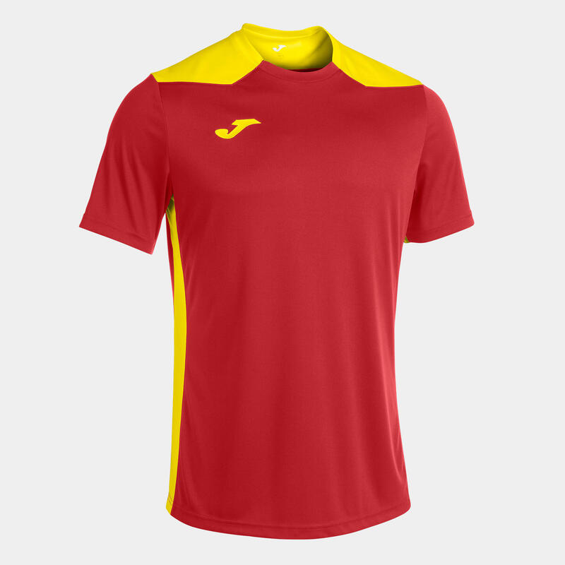 T-shirt manga curta Rapaz Joma Championship vi vermelho amarelo