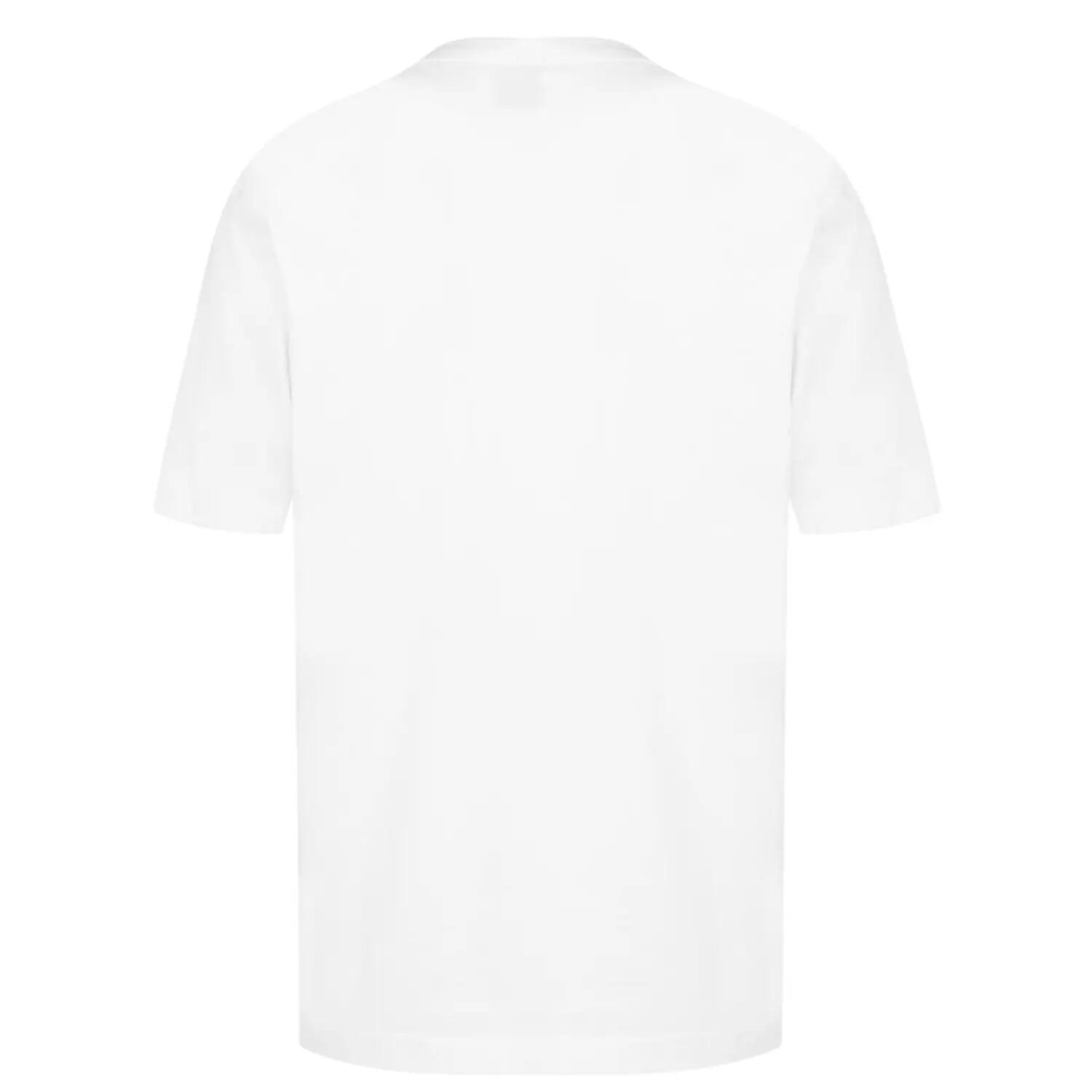 Maglietta Oversize Logo Uomo Boss Tchup Bianco 3/4