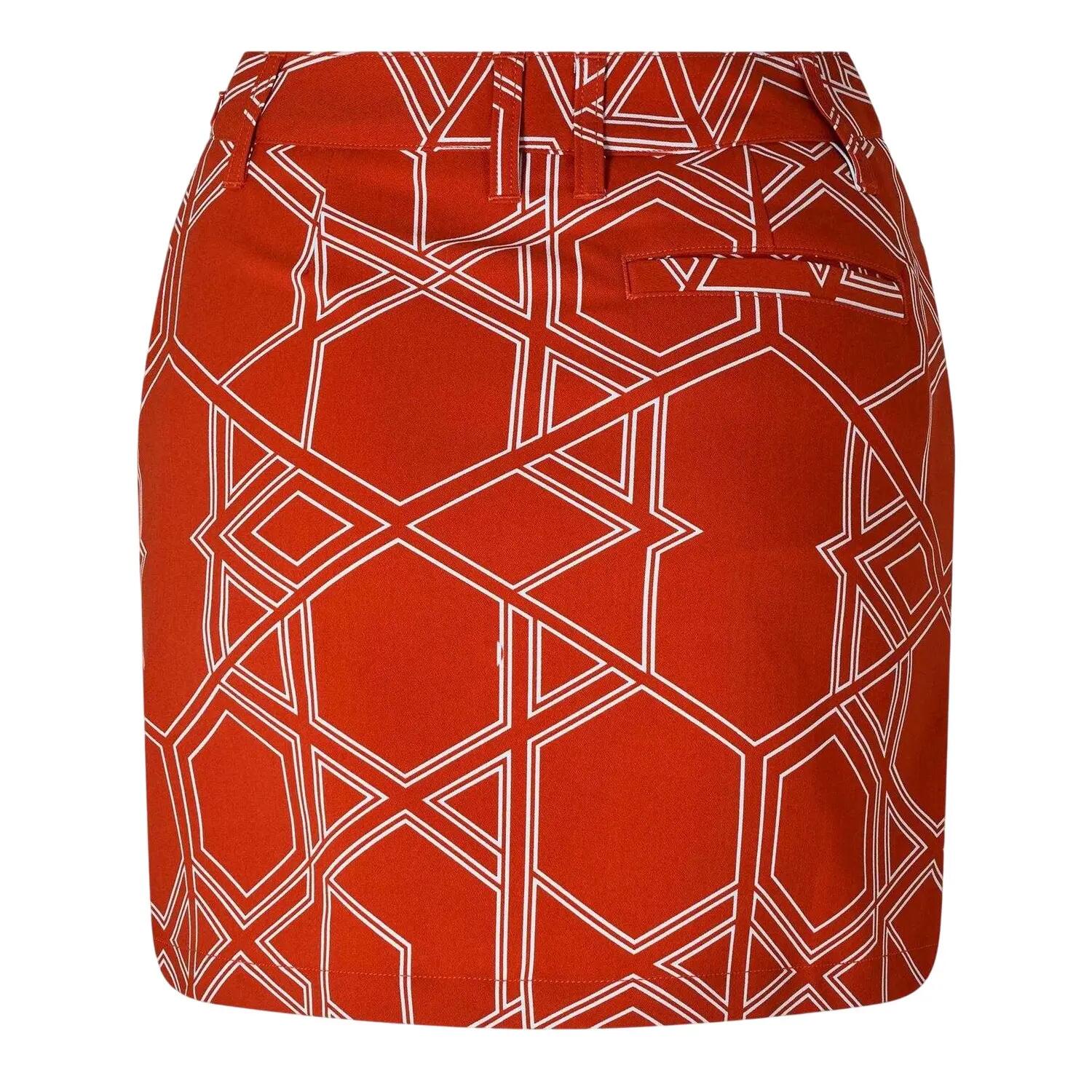 Jupeshort Golf Motif/style Géométrique Femme (Rouge) 2/2