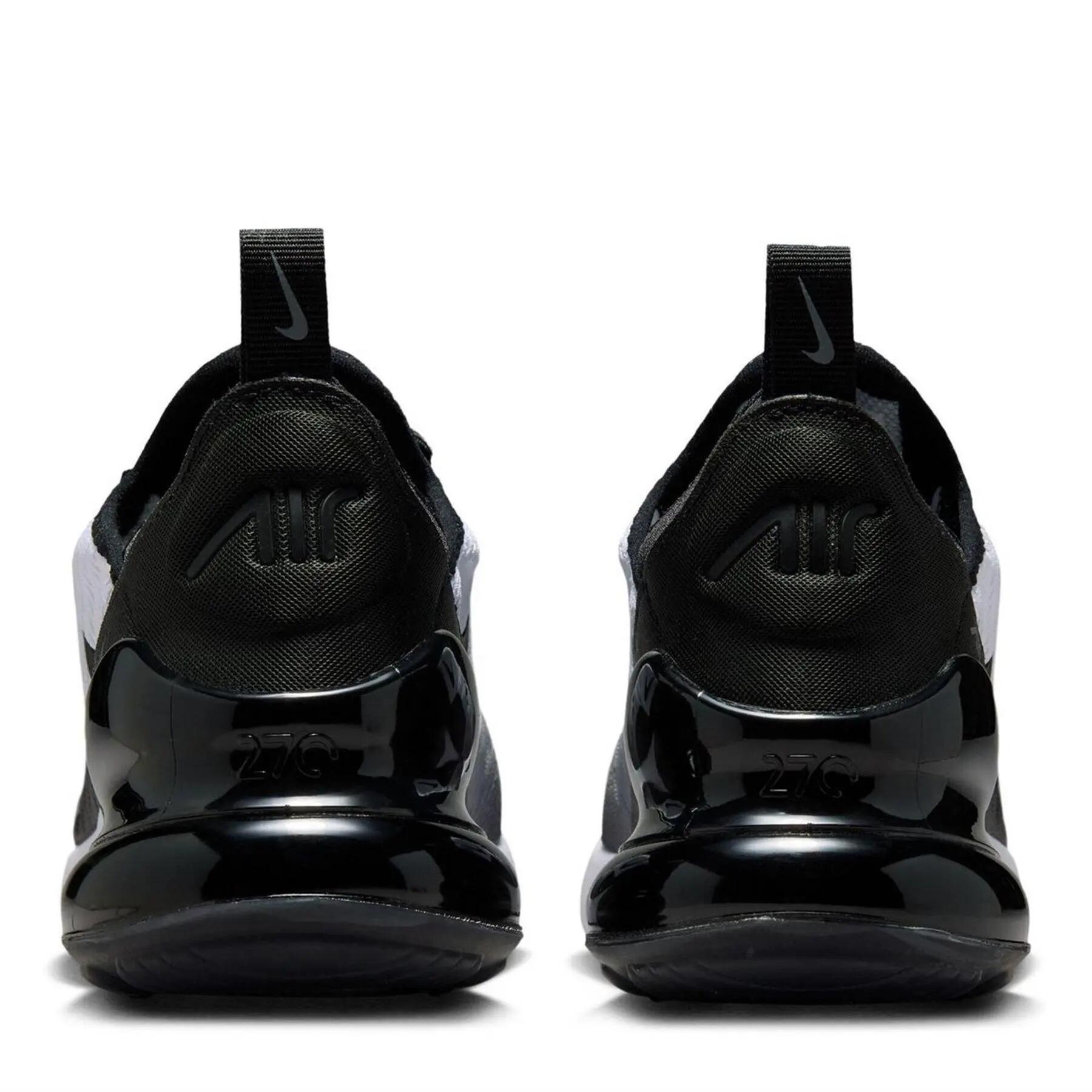 Scarpe Sportive SwooshBambini Nike Air Max 270 React Nero Bianco Grigio 4/5