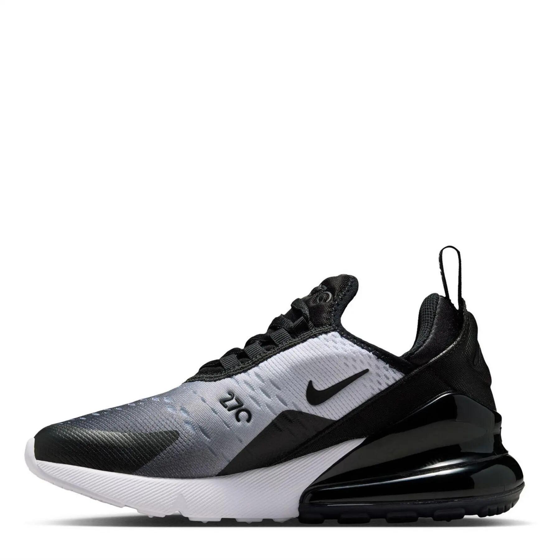 Scarpe Sportive SwooshBambini Nike Air Max 270 React Nero Bianco Grigio 2/5
