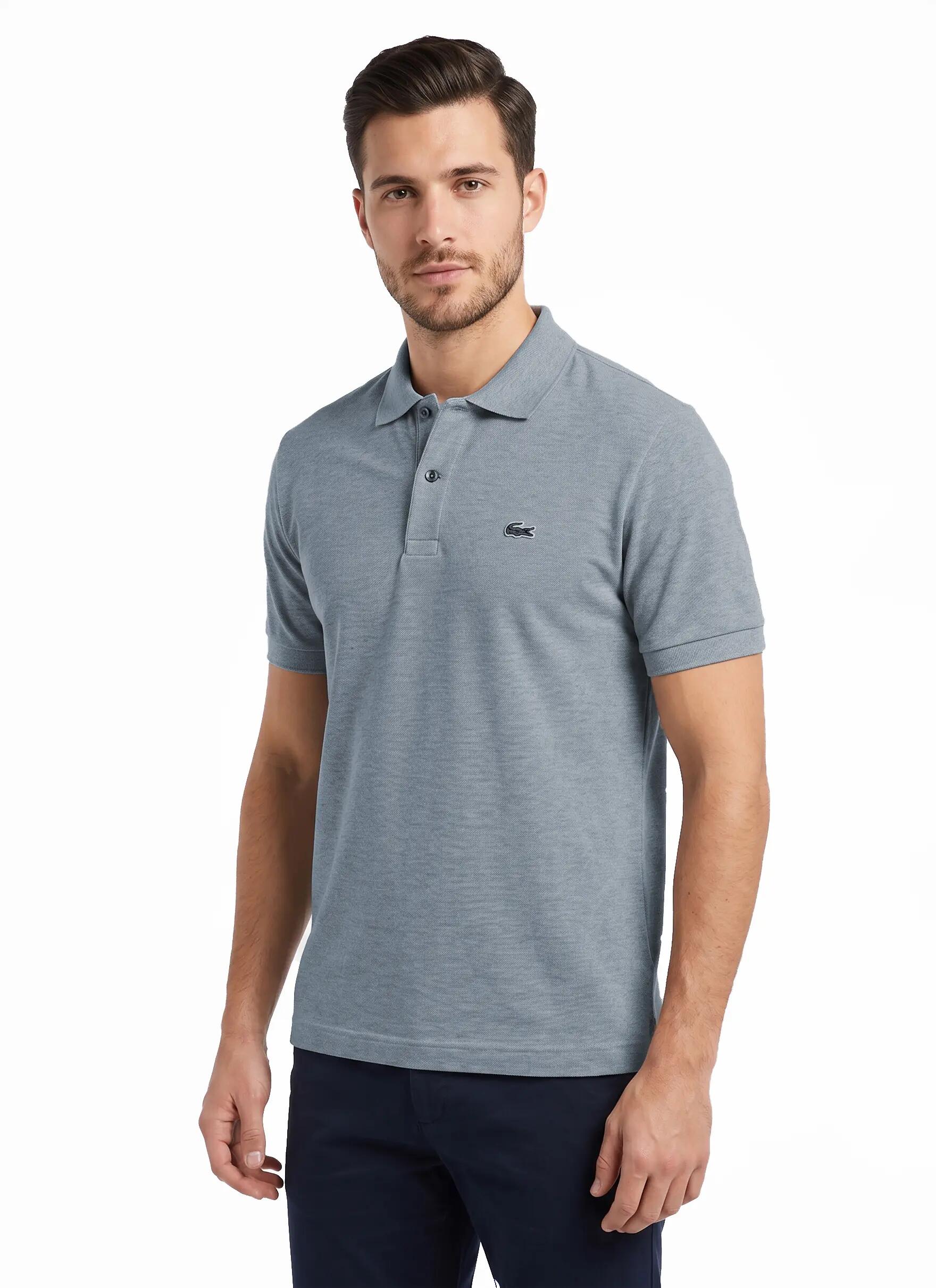 Polo Lacoste para Hombre, Azul, Piqué, Corte Clásico 3/4