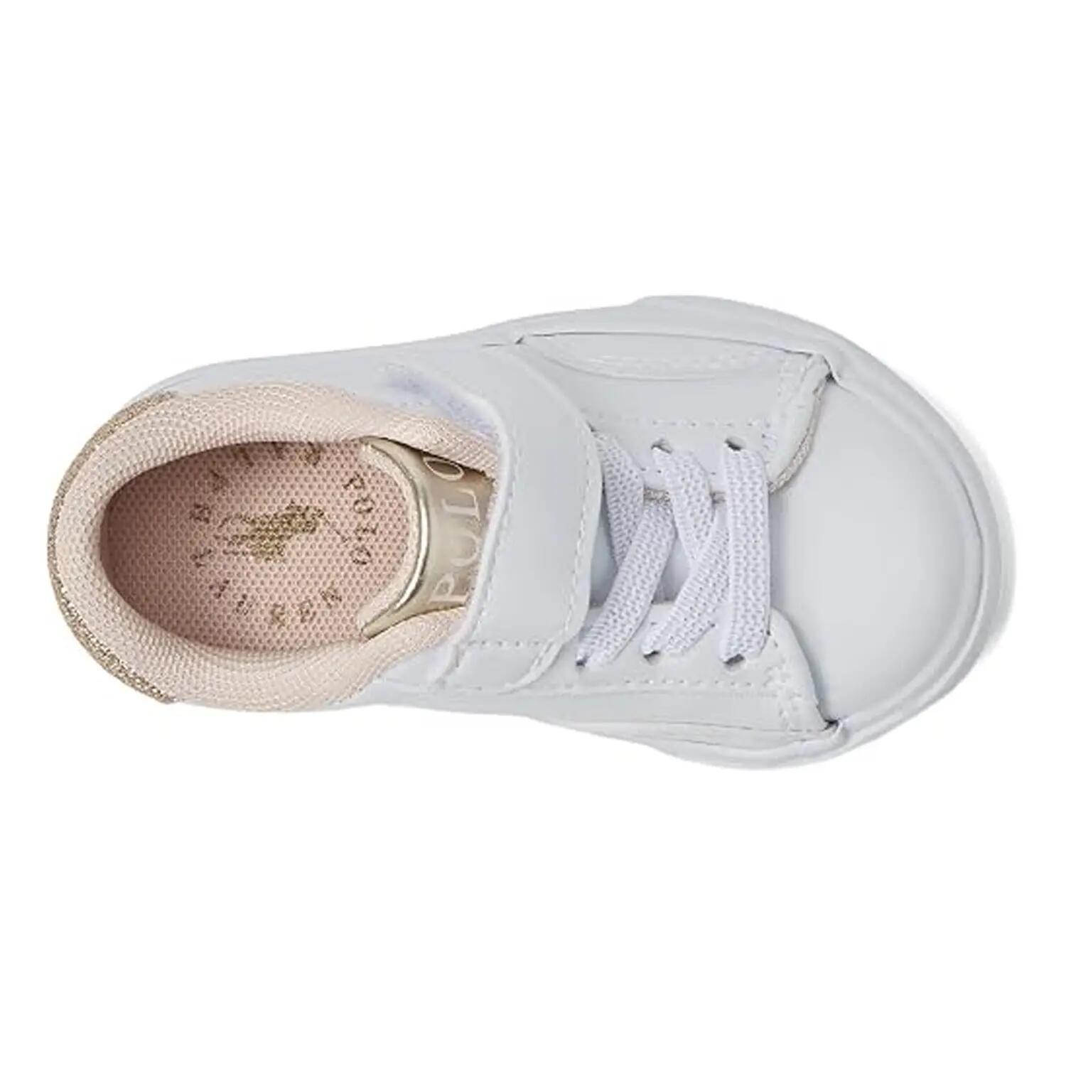 "Sutton" Sneaker für , Leder Kinder Weiß/Gold 3/4