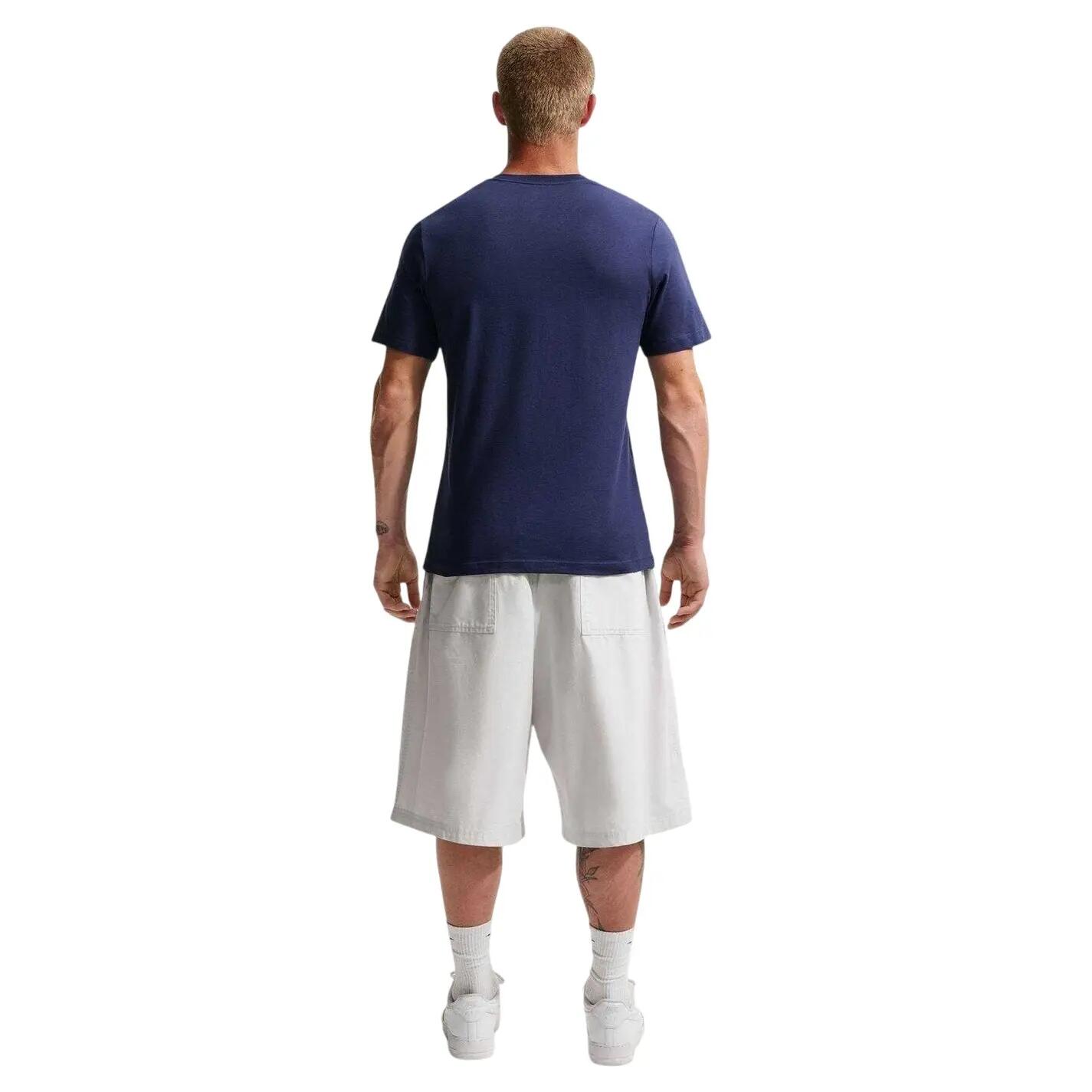 Maglietta Logo Ovale Uomo Nike Blu Navy 2/4