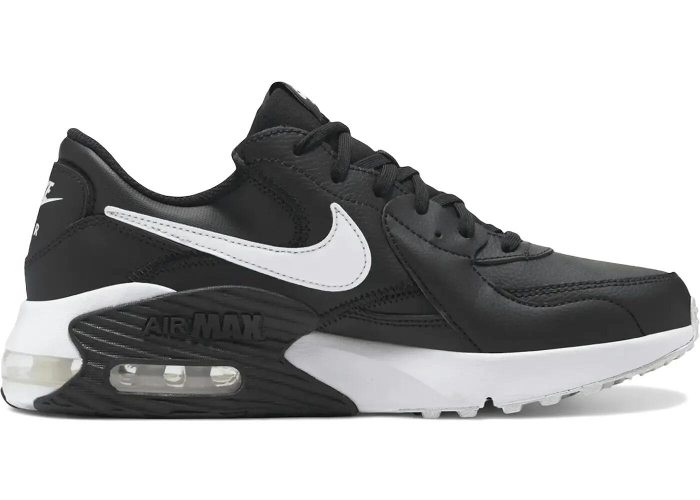 Chaussures - marche - homme - cuir - air max excee - noir/blanc 2/3