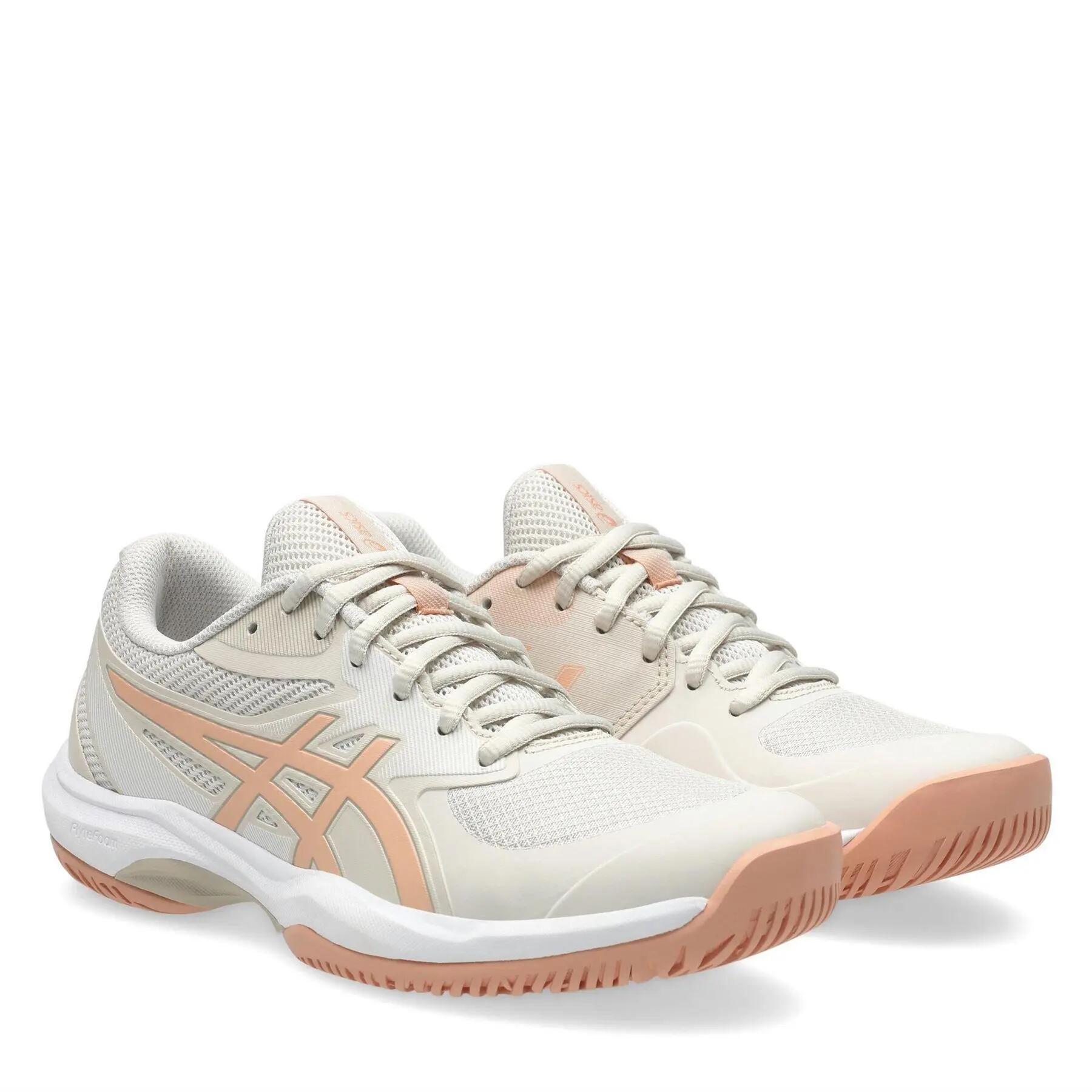 Womens/Ladies Game Tennis Shoes (Oat) 4/5
