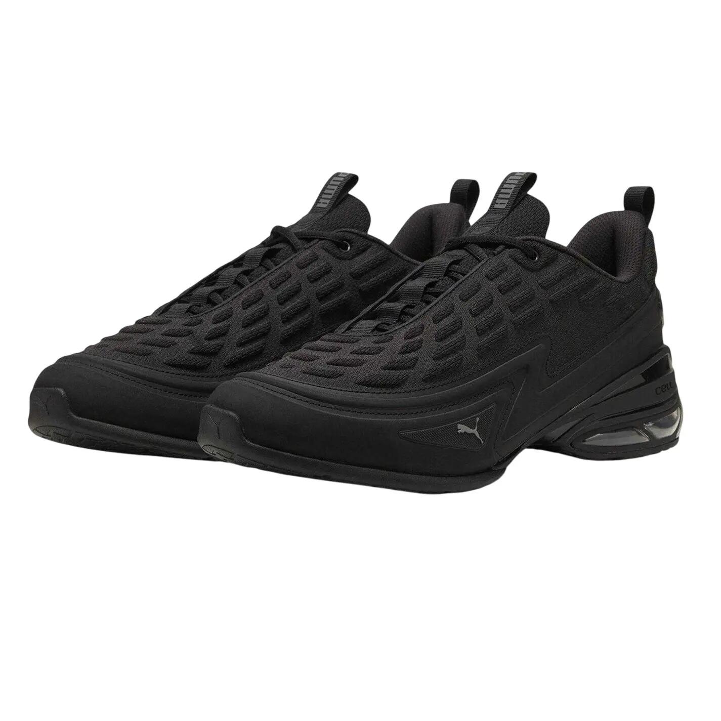"Meza" Logo Sneaker für Herren Dreifaches Schwarz 4/4