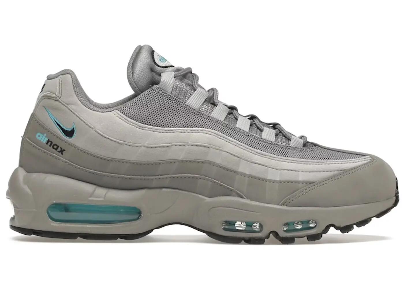 Nike Air Max 95 Retro Logo Grey Aqua 1/3