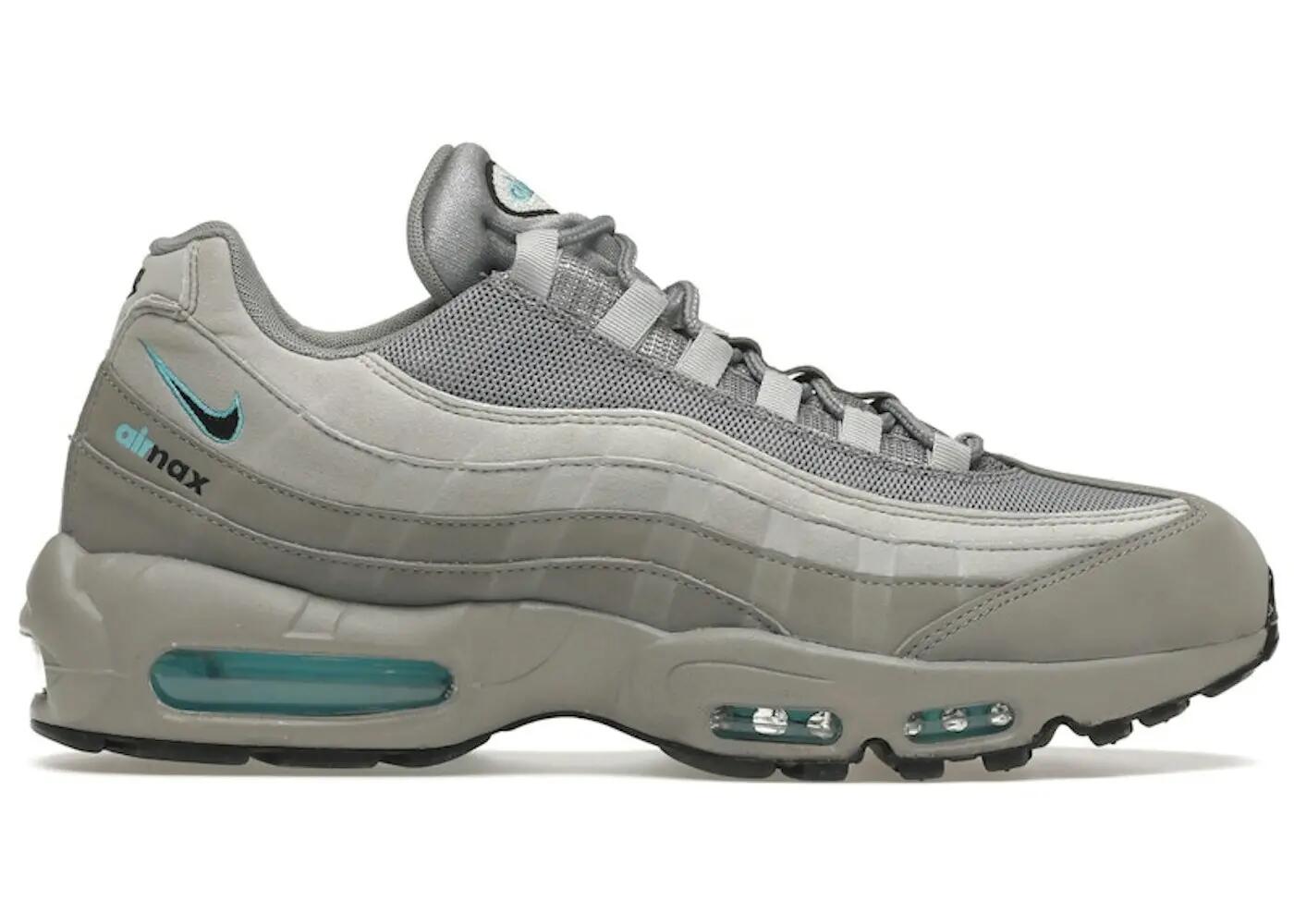Nike Air Max 95 Retro Logo Grey Aqua 2/3