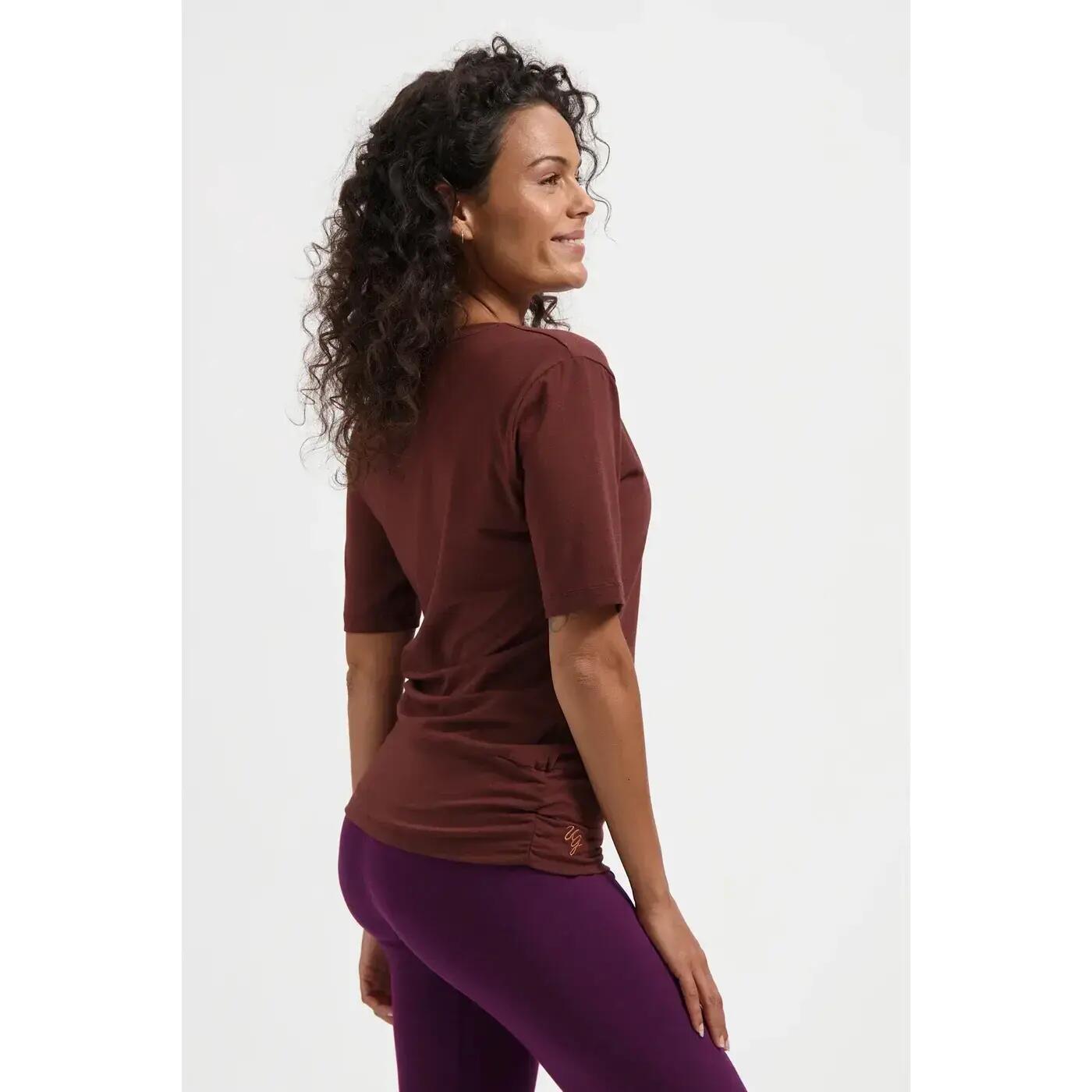 Top multifonctionnel Yoga et Pilates Kami avec ceinture - Marron 6/6