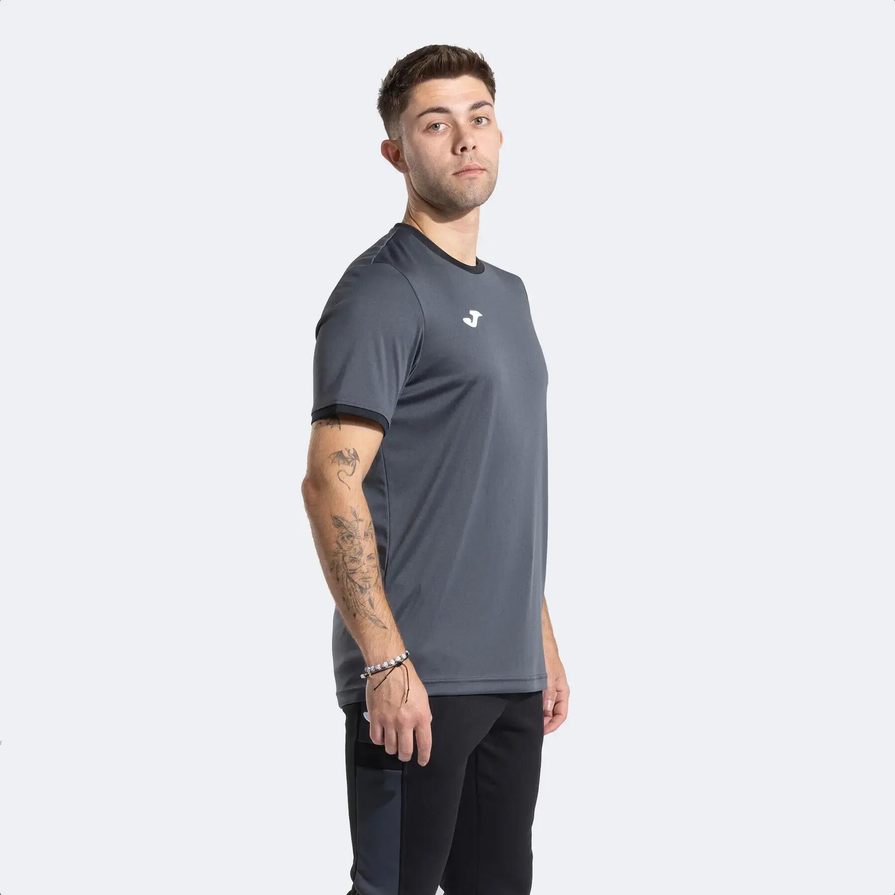 Camiseta M/C Hombre Joma Combi Premium 104494 Antracita Negro 151 Transpirable 3/6