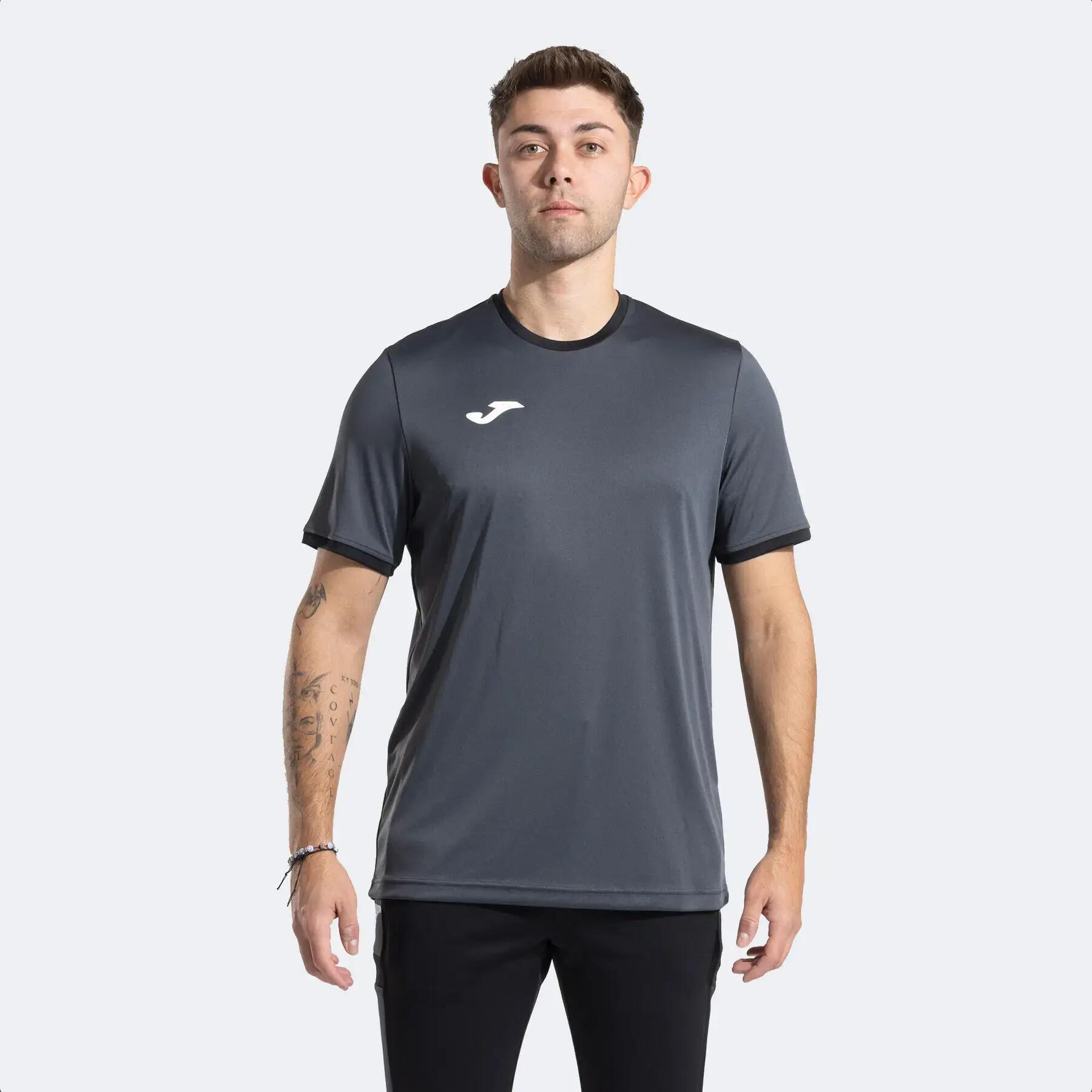 Camiseta M/C Hombre Joma Combi Premium 104494 Antracita Negro 151 Transpirable 2/6