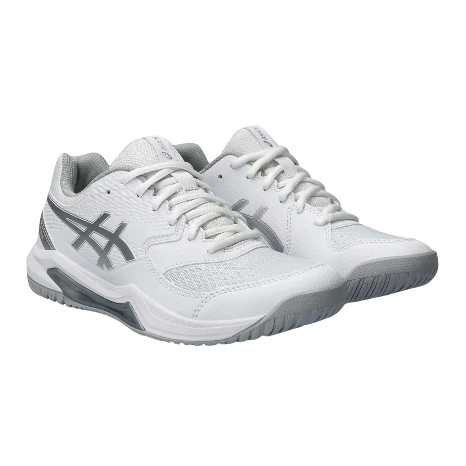 Scarpe Da TennisDonna Asics Gel Dedicate 8 Bianco Argento 4/5