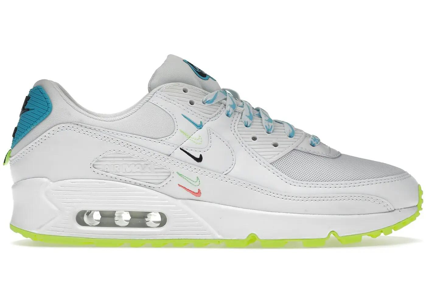 Chaussures - marche sportive - femmes - cuir - air max 90 se - blanc 2/3