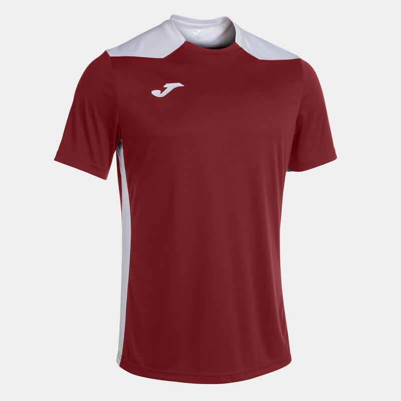 Camiseta Manga Corta Fútbol Hombre Joma Championship VI Burdeos