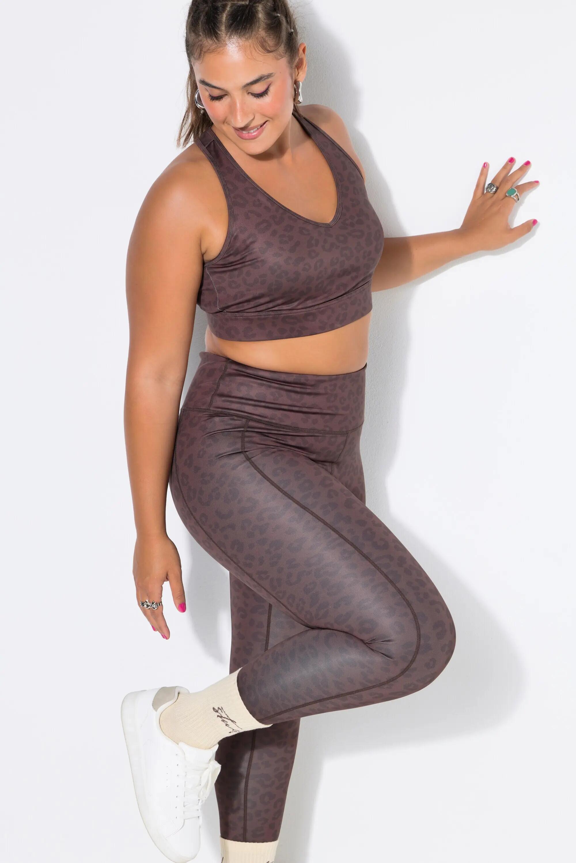 Damen Sport-Bustier Color-Leo Mesh-Futter 4/7
