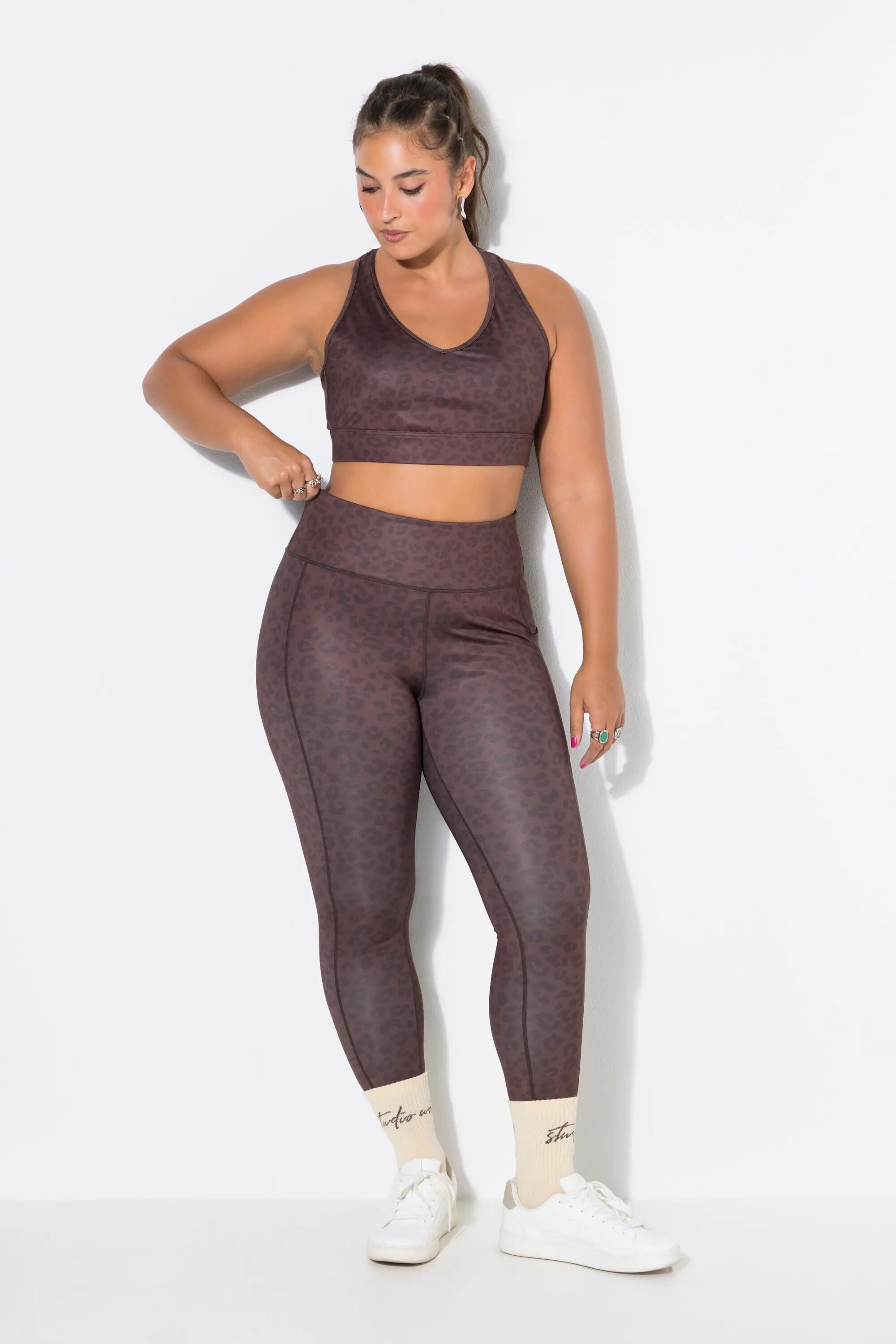 Damen Sport-Bustier Color-Leo Mesh-Futter 3/7