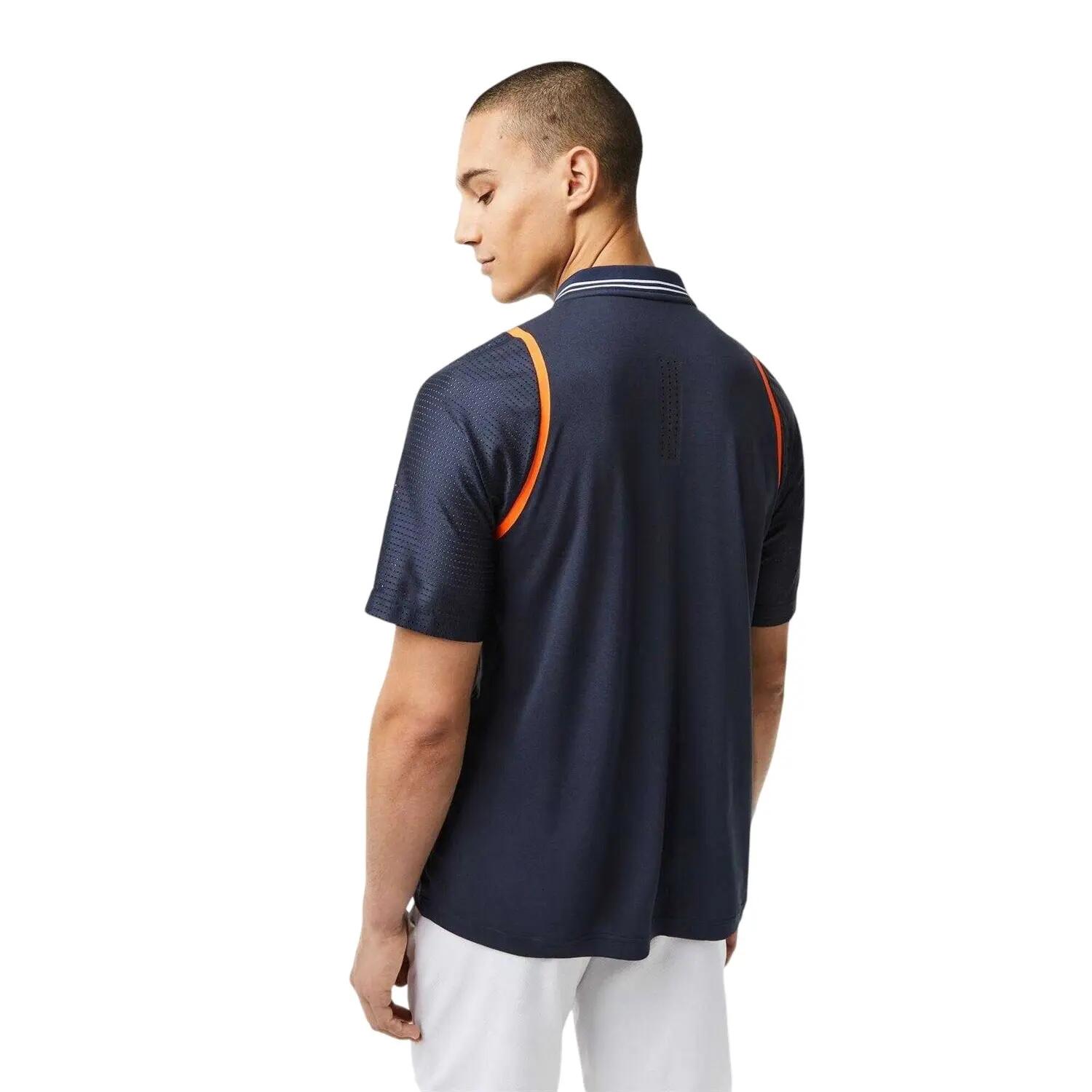 Maglietta Polo Dettaglio A Contrasto Uomo Lacoste Blu Notte 2/5