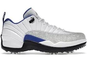 Scarpe - Golf - Uomo - Jordan 12 Low - Pelle, laser - Bianco/Game Royal 3/3