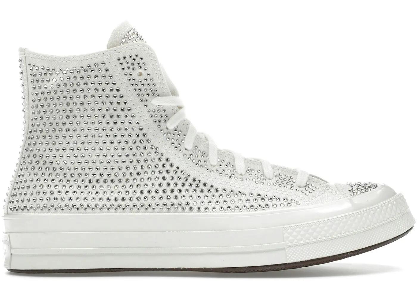 scarpe - walking - uomo - glitter - Chuck 70 Hi Swarovski - bianco 2/3