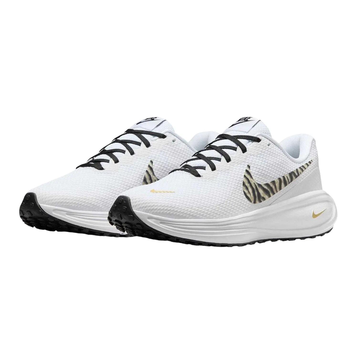 Baskets REVOLUTION Femme (Blanc / Animalier) 4/4