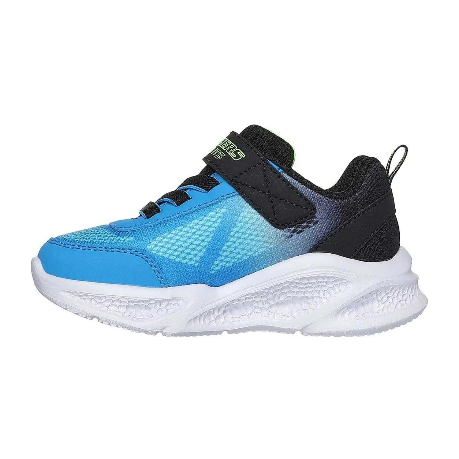 "S Lights FlexGlow Bolt" Sneaker für Jungen, Leder Kinder Blau/Schwarz 2/5