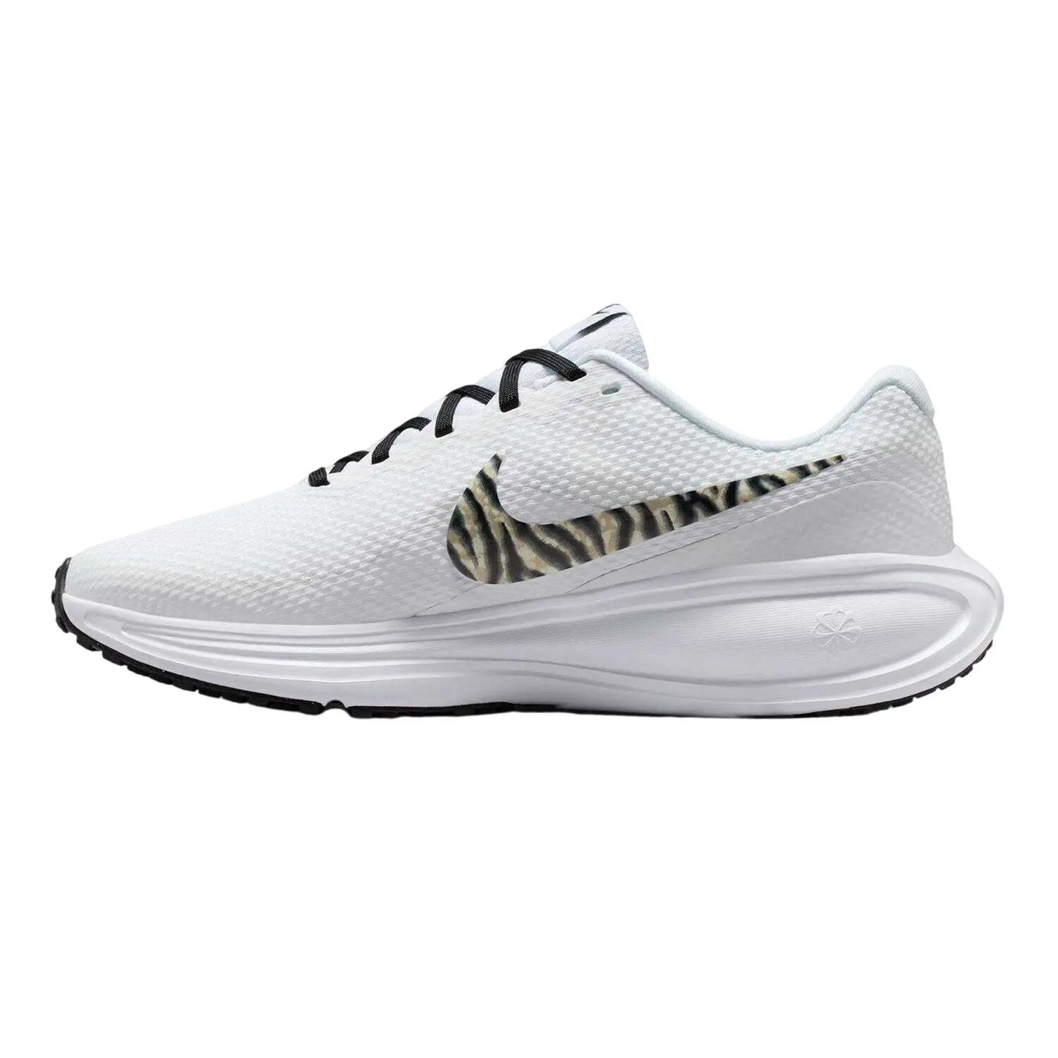 Baskets REVOLUTION Femme (Blanc / Animalier) 3/4