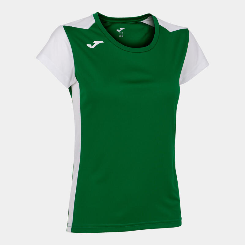 Maillot manches courtes Fille Joma Record ii vert blanc