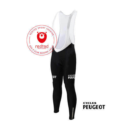 Peugeot Long Cycling Shorts (Fleece) - RedTed