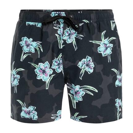 Short De Bain Motif/style Floral Homme (Noir)