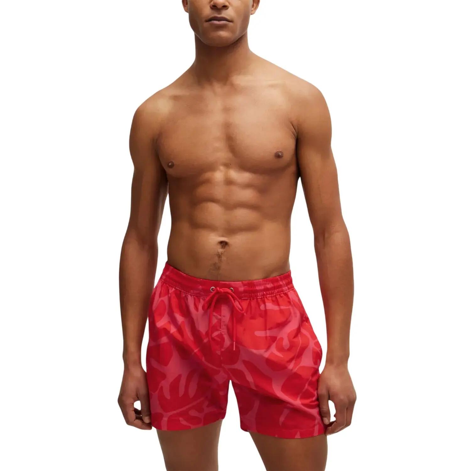 "Bari" Badeshorts für Herren Dunkelrosa 3/3