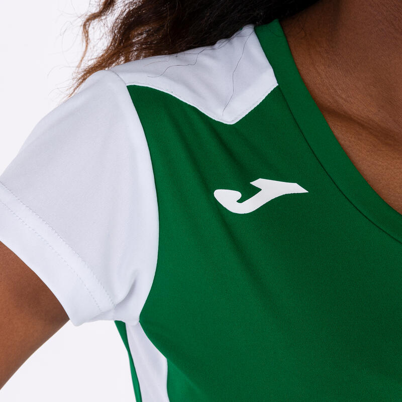 Maillot manches courtes Fille Joma Record ii vert blanc