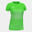 Maillot manches courtes running Femme Joma Elite vii vert fluo blanc