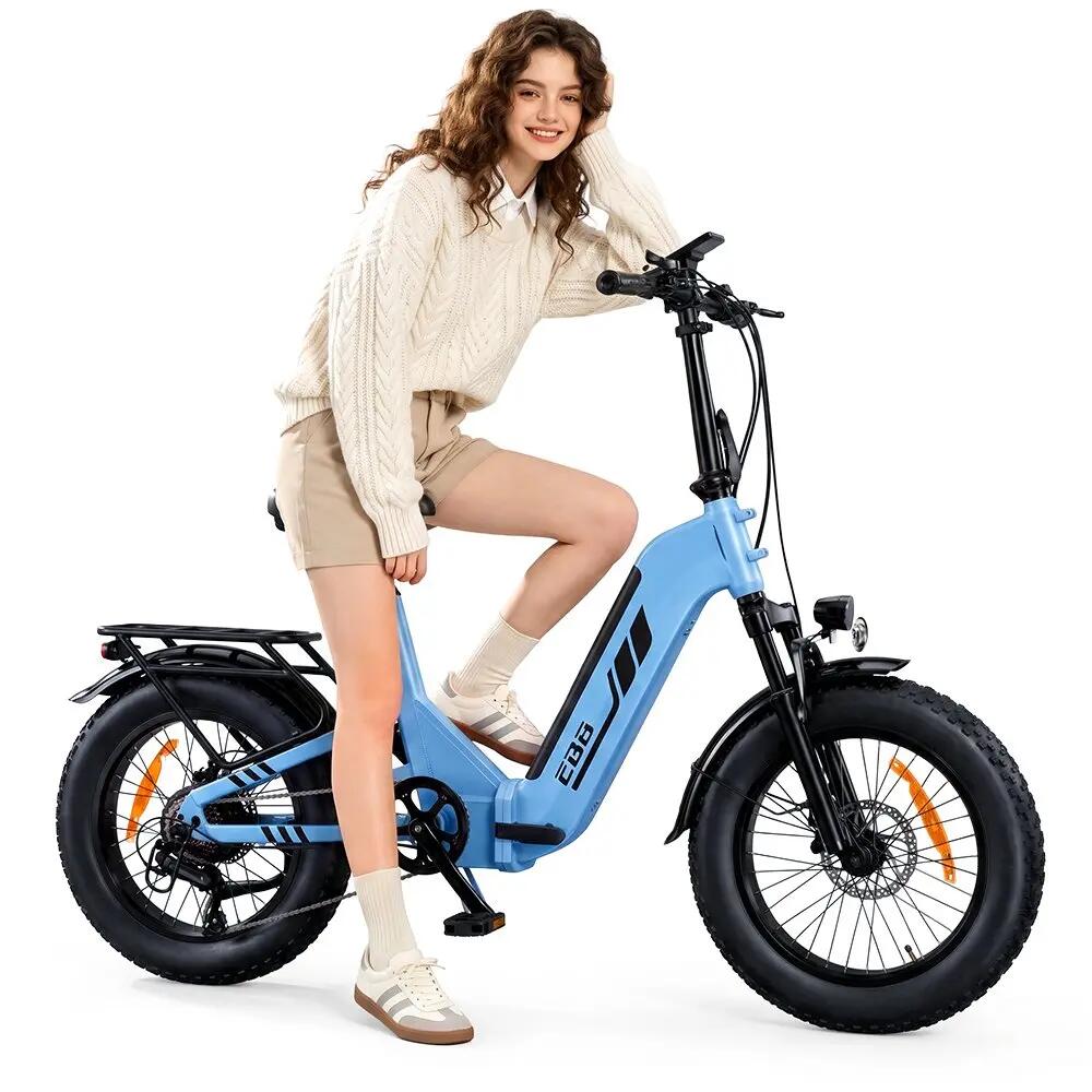 E-bike pieghevole EB8 20", 250 W, 48 V 15 Ah, 144 km, freni idraulici 4/9