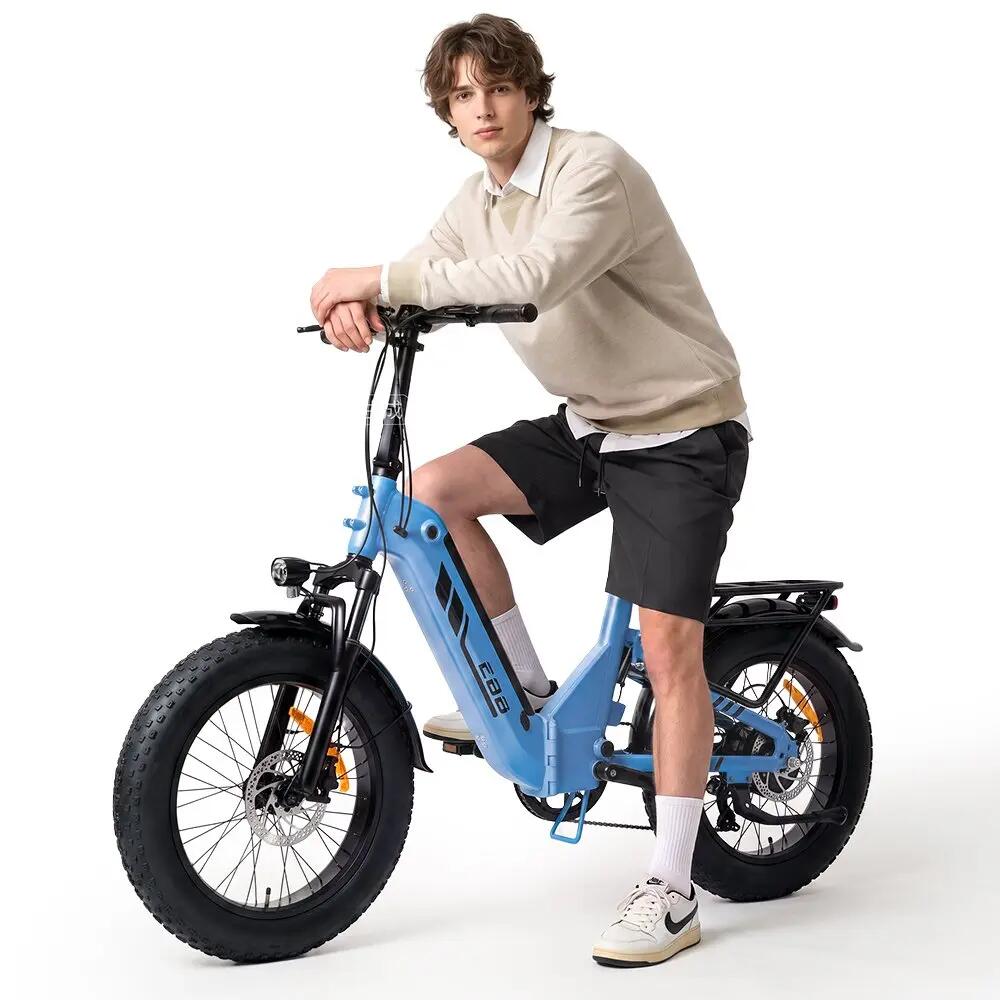E-bike pieghevole EB8 20", 250 W, 48 V 15 Ah, 144 km, freni idraulici 3/9